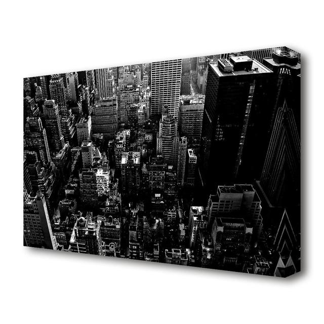 'New York City Black and White' - Wrapped Canvas Photograph Print East Urban Home Size: 101.6 cm H x 142.2 cm W x 4.4 cm D on Productcaster.