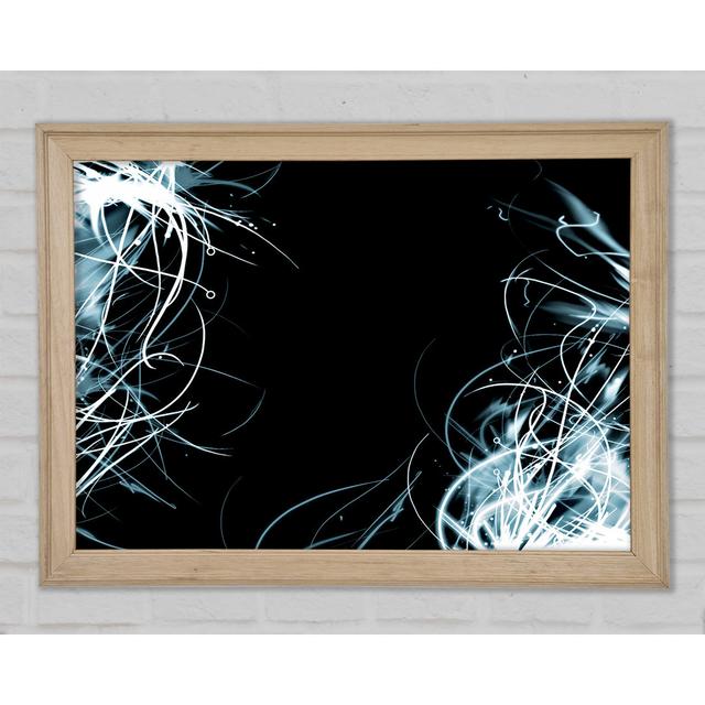 Electrical Storm Framed Print Ivy Bronx Size: 59.7cm H x 84.1cm W x 1.5cm D on Productcaster.