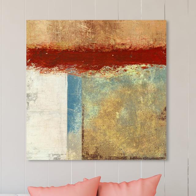 Sai - Paesaggio Geometrico - Wrapped Canvas Painting East Urban Home Size: 109.2 cm H x 109.2 cm W x 3.8 cm D on Productcaster.