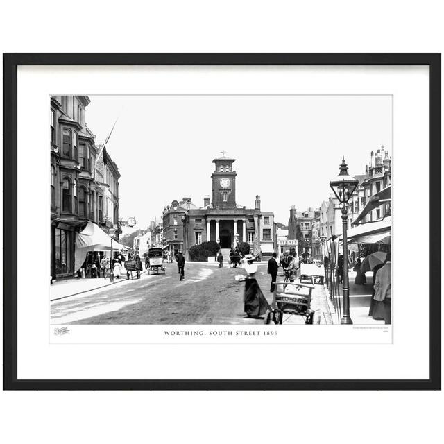 'Worthing, South Street 1899' by Francis Frith - Picture Frame Photograph Print on Paper The Francis Frith Collection Size: 28cm H x 36cm W x 2.3cm D on Productcaster.