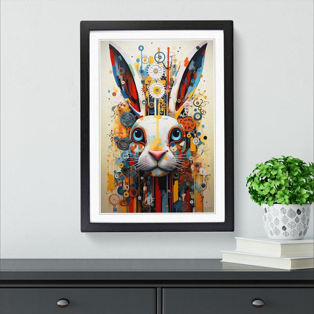 Hare Neo-Plasticism - Print Brambly Cottage Frame Colour: Black, Size: 34cm H x 25cm W x 2cm D on Productcaster.