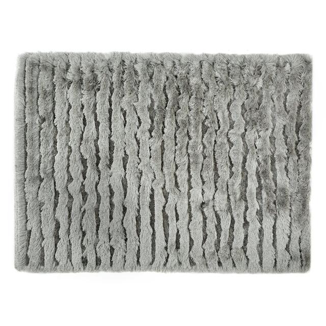 Jewell Machine Woven Silver Area Rug Rosdorf Park Rug Size: Rectangle 80 x 150cm on Productcaster.