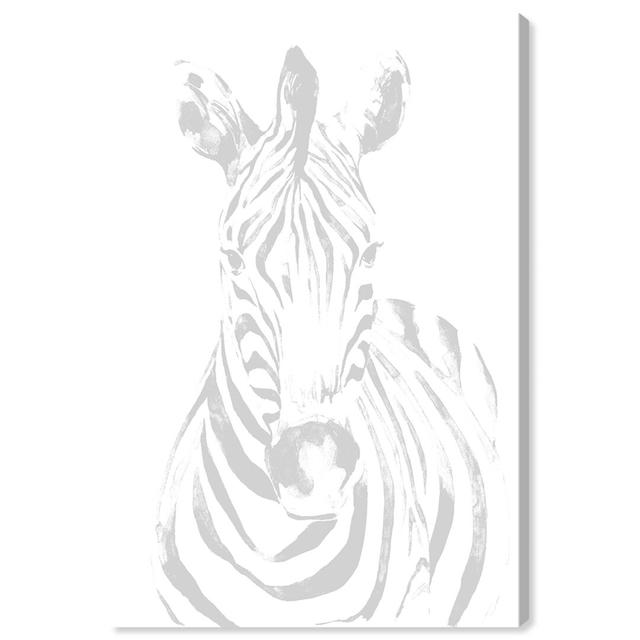 Blanched Zebra - Wrapped Canvas Print Oliver Gal Size: 40.6cm H x 3.8cm W x 61cm D on Productcaster.