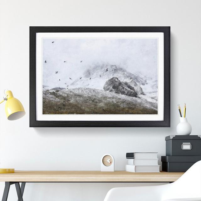 A Flock of Birds - Picture Frame Graphic Art East Urban Home Size: 27cm H x 36cm W x 2cm D, Frame Option: Black Framed on Productcaster.