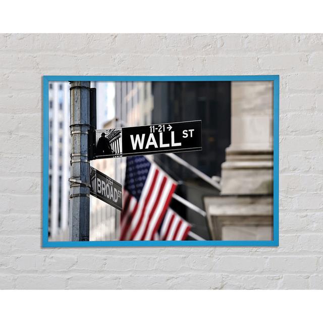 Wall St - Single Picture Frame Art Prints Brayden Studio Size: 42cm H x 59.7cm W x 2cm D on Productcaster.