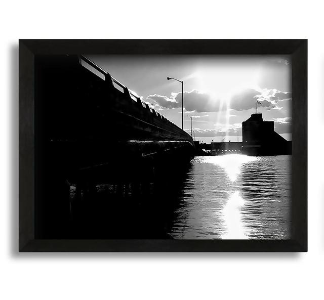 The Pier above - Picture Frame Photograph on Canvas Latitude Run Size: 30cm H x 42cm W x 10cm D on Productcaster.