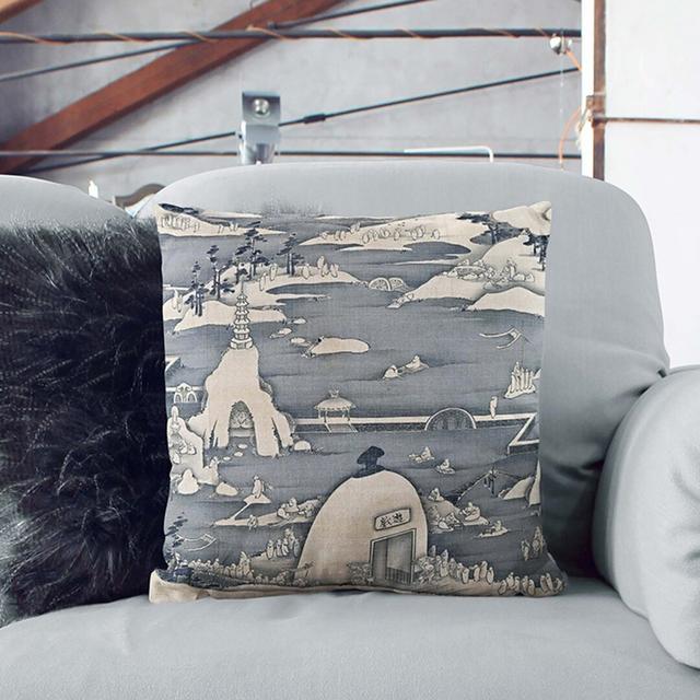 Abstract Square Throw Cushion East Urban Home Size: 40cm H x 40cm W x 15cm D on Productcaster.