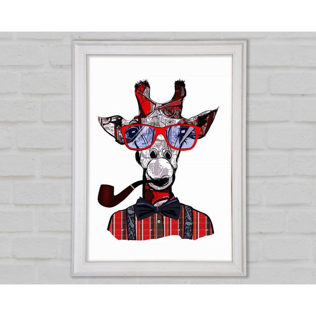 Funky Giraffe 1 Framed Print Happy Larry Size: 42cm H x 29.7cm W x 1.5cm D on Productcaster.