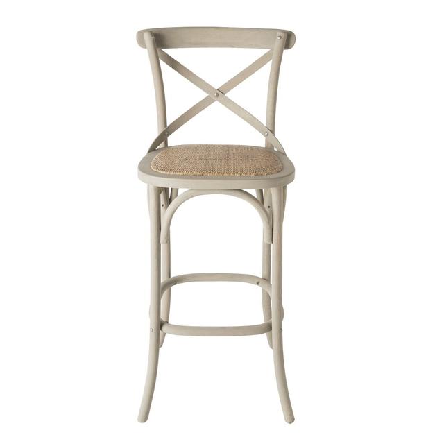 Rexburg 76cm Bar Stool August Grove Colour: Cream on Productcaster.