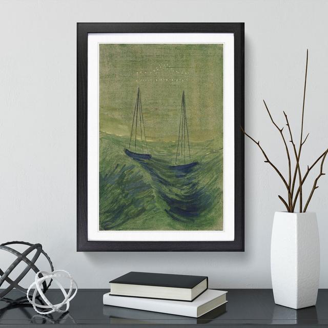 Sun Passing Libra by Mikalojus Konstantinas - Picture Frame Painting East Urban Home Size: 48cm H x 36cm W x 2cm D, Frame Option: Black Framed on Productcaster.