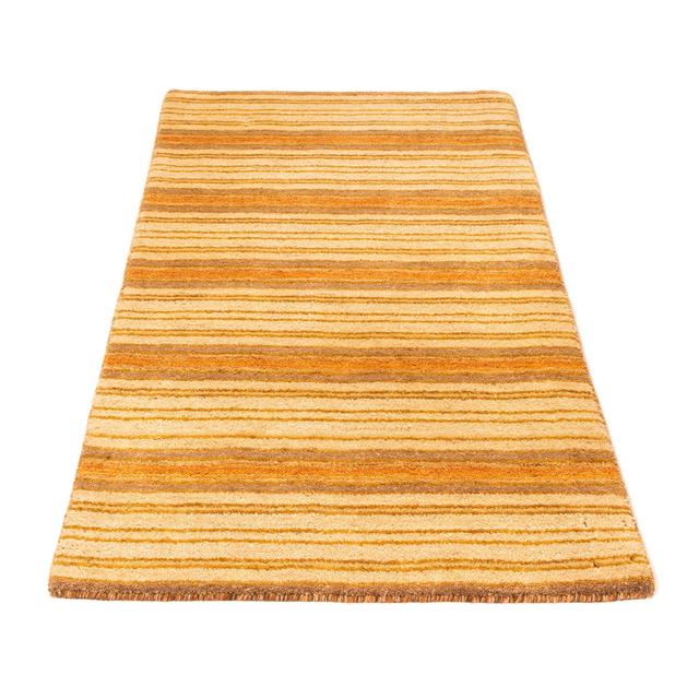 One-of-a-Kind Robinson Hand-Knotted 72cm x 138cm Wool Area Rug in Yellow/Brown/Beige Highland Dunes on Productcaster.