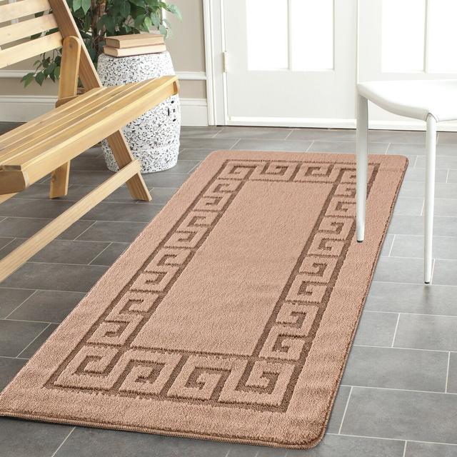 Plain Gel Doormat Fairmont Park Mat Size: 80cm x 300cm, Colour: White on Productcaster.