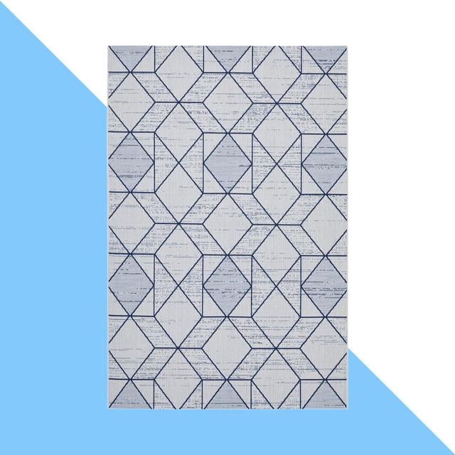 Science Flatweave Blue Rug Norden Home Rug Size: Rectangle 160 x 230cm on Productcaster.