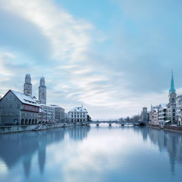 Old Zurich Town by Lena_Serditova - Wrapped Canvas Print Latitude Run Size: 91cm H x 91cm W x 3.8cm D on Productcaster.