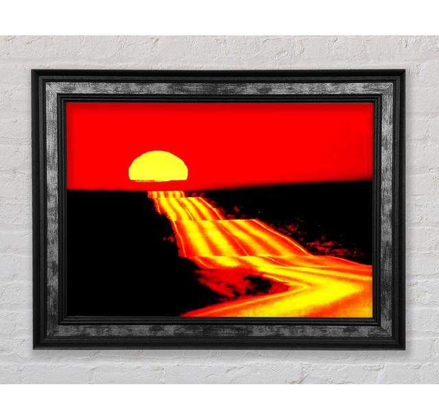 The Road To The Sun - Single Picture Frame Art Prints Bright Star Size: 21cm H x 42cm W x 8cm D on Productcaster.