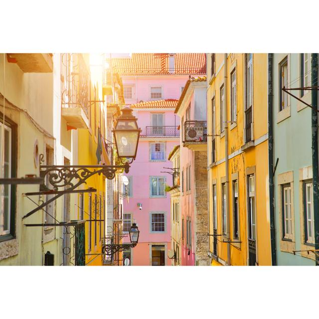 Aymeric Colorful Buildings by Elijah-Lovkoff - Wrapped Canvas Print Latitude Run Size: 61cm H x 91cm W x 3.8cm D on Productcaster.