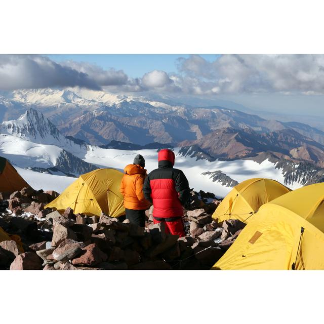 Aconcagua Camping by Jmaehl - Wrapped Canvas Print Alpen Home Size: 20cm H x 30cm W on Productcaster.