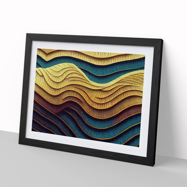 Stupendous Modern Abstract Art - Picture Frame Graphic Art Metro Lane Size: 25cm H x 34cm W x 2cm D, Frame Colour: Black on Productcaster.