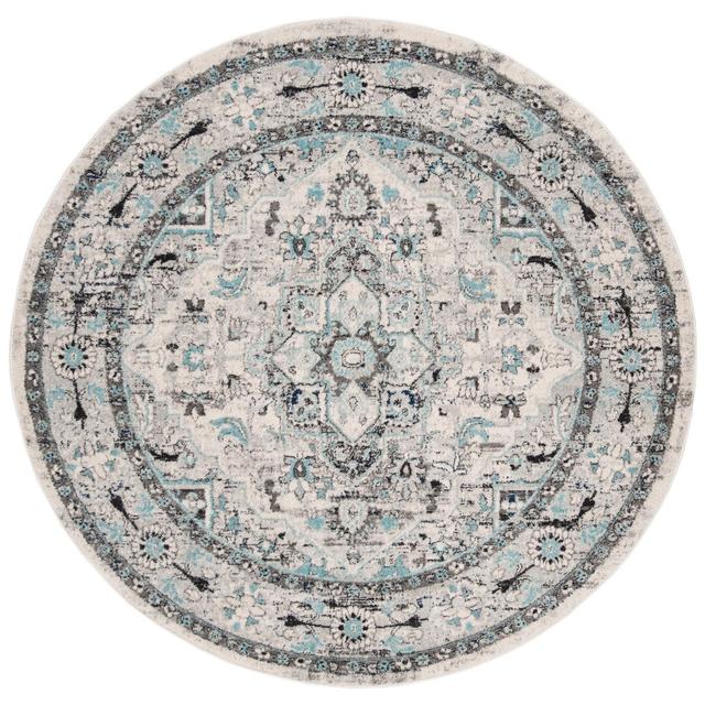 Provincetown Rai Light Grey Rug Bloomsbury Market Rug Size: Round 200cm on Productcaster.