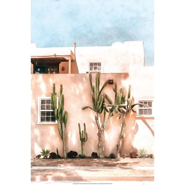 Building with Cactus - Wrapped Canvas Painting Natur Pur Size: 30cm H x 20cm W on Productcaster.