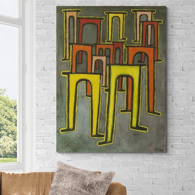 Arinola Revolution of the Viaduct by Paul Klee - Wrapped Canvas Art Prints ClassicLiving Size: 61cm H x 41cm W x 5cm D on Productcaster.