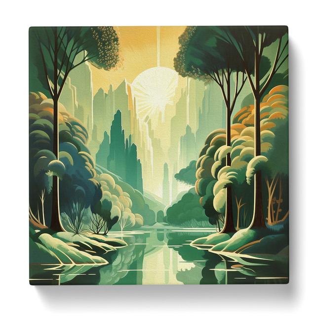 Landscape Art Deco No.10 - No Frame Print Alpen Home on Productcaster.