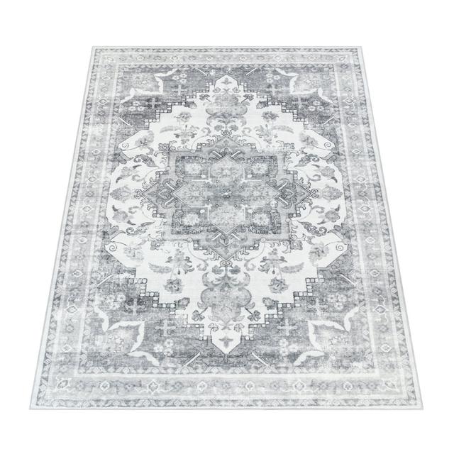 Berklie Persian Grey/Brown/Blue Area Rug Latitude Vive Rug Size: Rectangular 160 x 220cm on Productcaster.