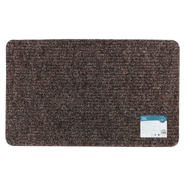 Amiyah Doormat JVL Mat Size: 0.5cm H x 40cm W x 70cm L, Colour: Brown on Productcaster.