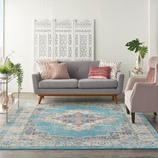 Passion Tufted Light Blue Rug Mistana Rug Size: Rectangle 160 x 221cm on Productcaster.