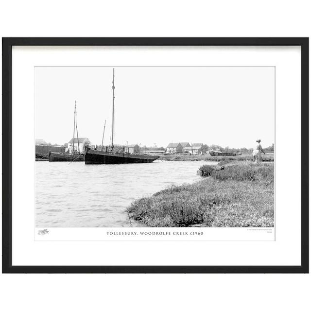 'Tollesbury, Woodrolfe Creek C1960' by Francis Frith - Picture Frame Photograph Print on Paper The Francis Frith Collection Size: 60cm H x 80cm W x 2. on Productcaster.