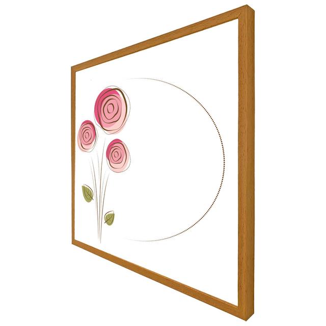 Arriyanah Rose Drawing - Single Picture Frame Art Prints Metro Lane Size: 51cm H x 51cm W x 4cm D, Format: Oak Framed on Productcaster.