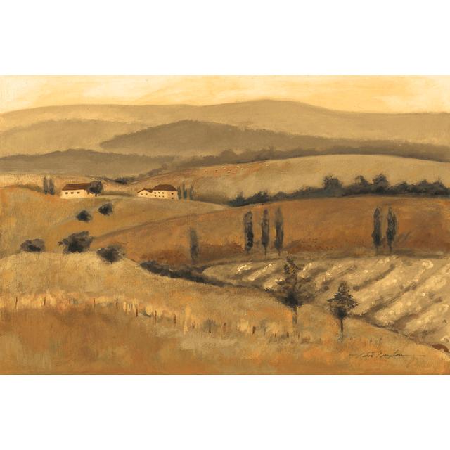 Golden Tuscany Afternoon (NA) II by Kris Taylor - Wrapped Canvas Art Prints Union Rustic Size: 81cm H x 122cm W on Productcaster.