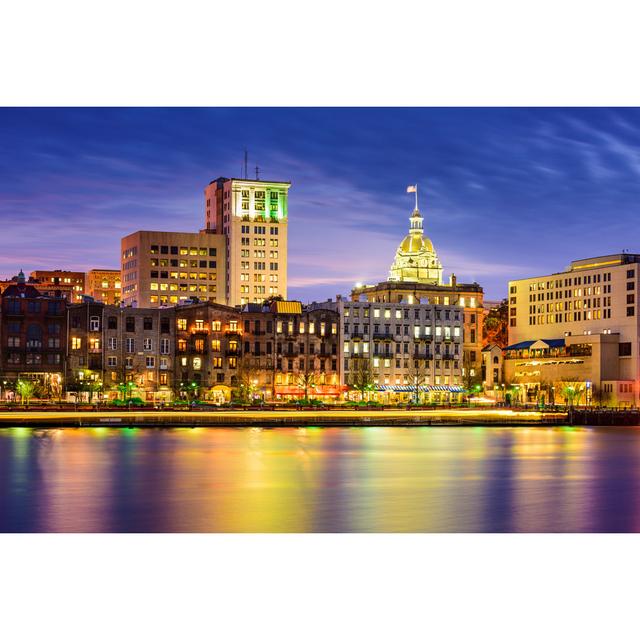 Yokine Riverfront Skyline, Savannah, Georgia by SeanPavonePhoto - Wrapped Canvas Print 17 Stories Size: 61cm H x 91cm W x 3.8cm D on Productcaster.