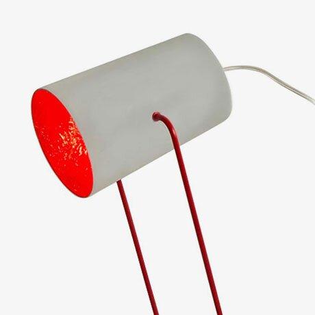 Crewellwalk 24cm Table Lamp In-es.artdesign Colour: Grey/Red on Productcaster.