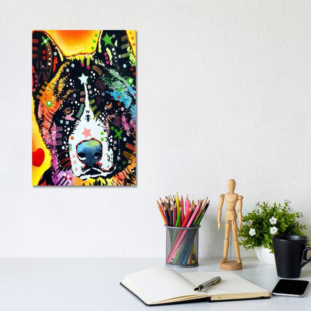 Akita by Dean Russo - Wrapped Canvas Painting ClassicLiving Size: 30.48cm H x 20.32cm W x 1.905cm D on Productcaster.