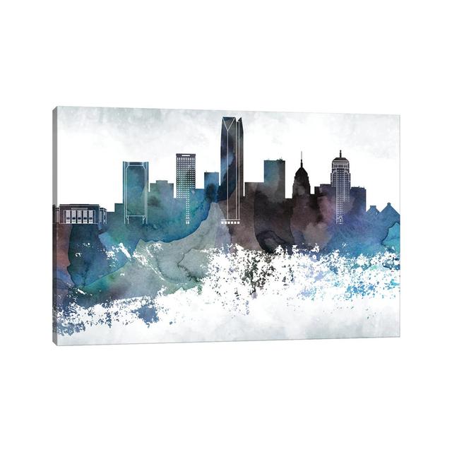 Oklahoma Bluish Skylines - Wrapped Canvas Painting Brayden Studio Size: 45.72cm H x 66.04cm W x 3.81cm D on Productcaster.