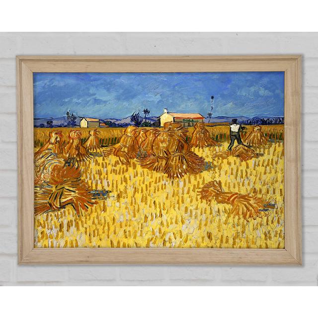 Van Gogh Corn Harvest In Provence - Print August Grove Size: 21cm H x 29.7cm W x 1.5cm D on Productcaster.