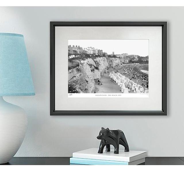 'Broadstairs, the Beach 1907' - Picture Frame Photograph Print on Paper The Francis Frith Collection Size: 45cm H x 60cm W x 2.3cm D on Productcaster.