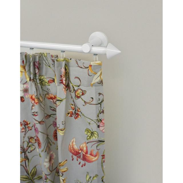 Faya Curtain Single Pole and Hardware Set Symple Stuff Size: 5cm H x 260cm W x 10cm D on Productcaster.