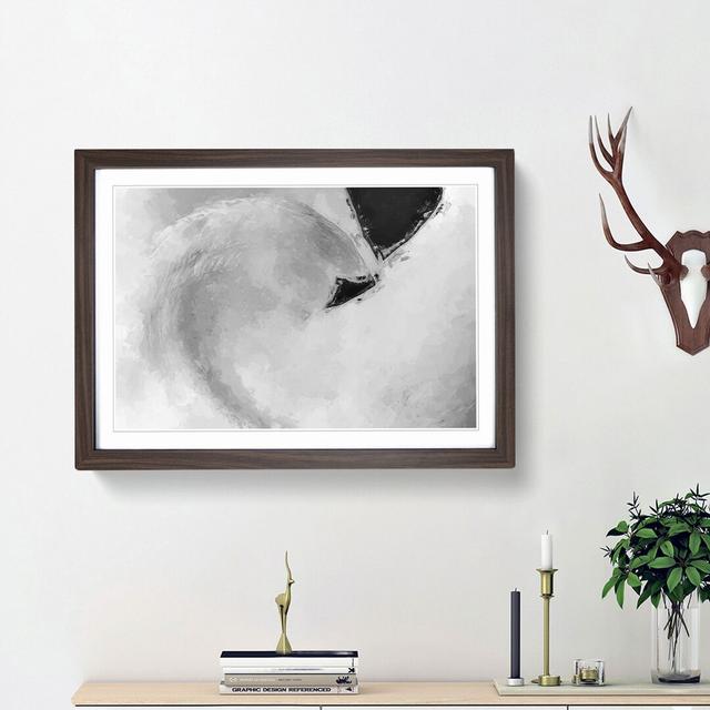 Feathers of a Swan - Picture Frame Graphic Art Print East Urban Home Size: 50cm H x 76cm W x 2cm D, Frame Option: Walnut on Productcaster.