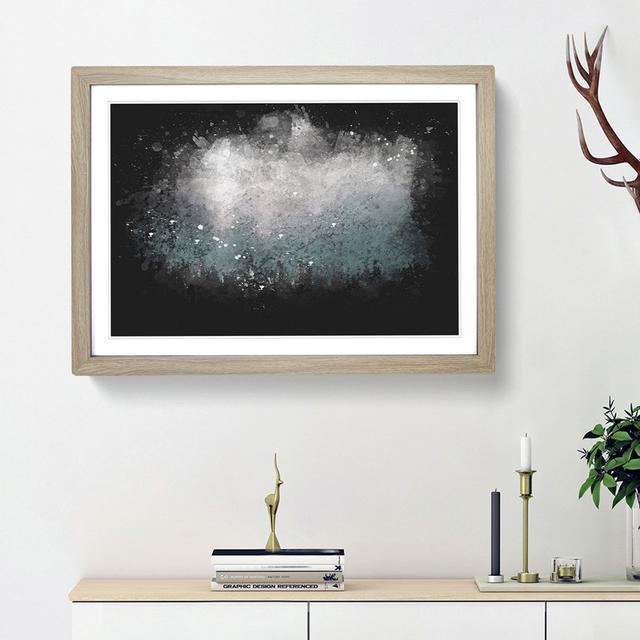 Sunlight over the Forest - Picture Frame Graphic Art Print East Urban Home Frame Option: Oak Framed, Size: 62cm H x 87cm W x 2cm D on Productcaster.