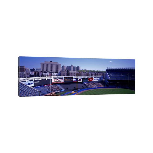 Yankee Stadium NY USA - Wrapped Canvas Panoramic Photograph Ebern Designs Size: 30.48cm H x 91.44cm W x 3.81cm D on Productcaster.