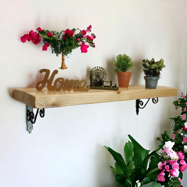 Rohrbaugh Bracket Shelf Marlow Home Co. Size: 15.5cm H x 60cm W x 17.5cm D on Productcaster.