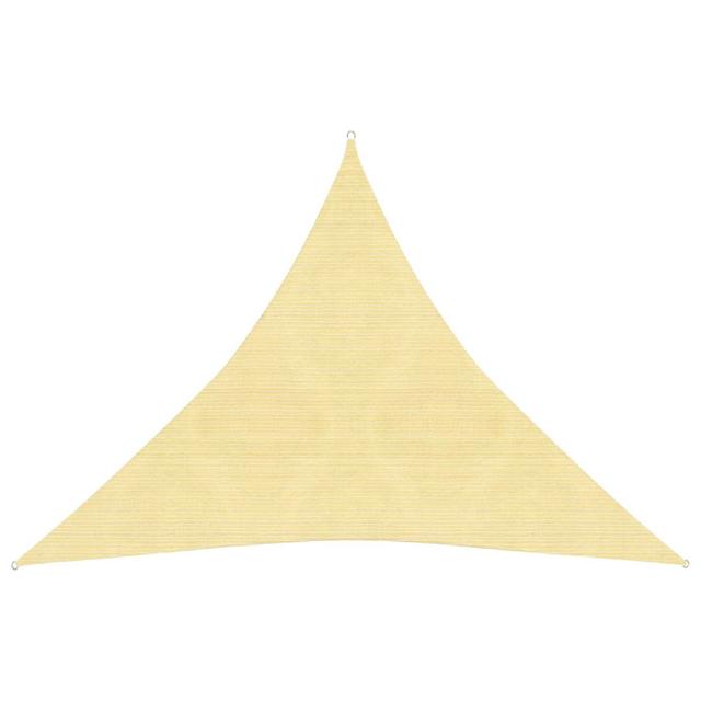 Aqeil 4m x 4m Triangular Shade Sail Dakota Fields Colour: Beige on Productcaster.