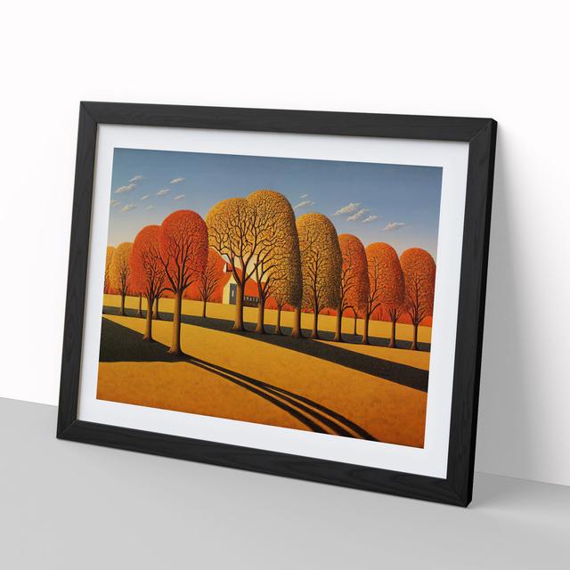 Minimalist Autumn Forest - Picture Frame Graphic Art 17 Stories Frame Colour: Black Framed, Size: 34cm H x 46cm W on Productcaster.