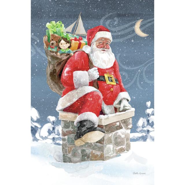 Santas List II by Beth Grove - Wrapped Canvas Print The Seasonal Aisle Size: 122cm H x 81cm W on Productcaster.