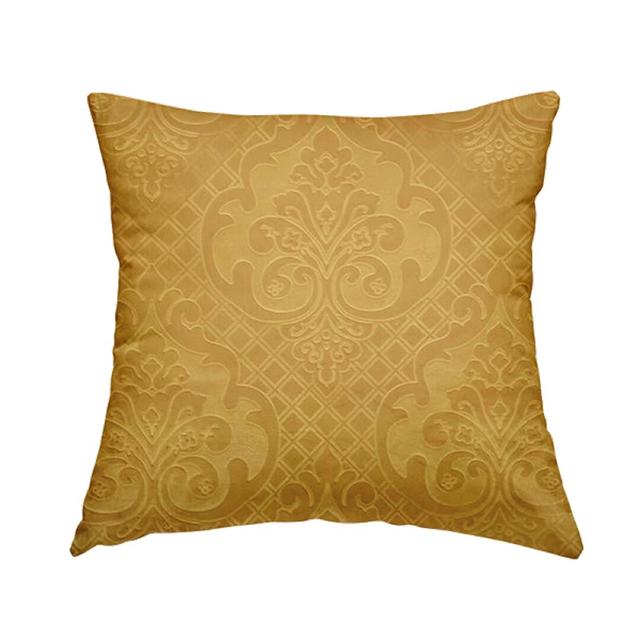 Nahua Velvet Cushion with Filling Mercer41 Colour: Orange on Productcaster.