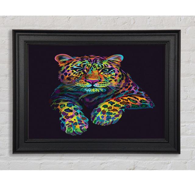 The Beautiful Leopard - Print Bloomsbury Market Size: 100cm H x 141.4cm W x 8cm D on Productcaster.