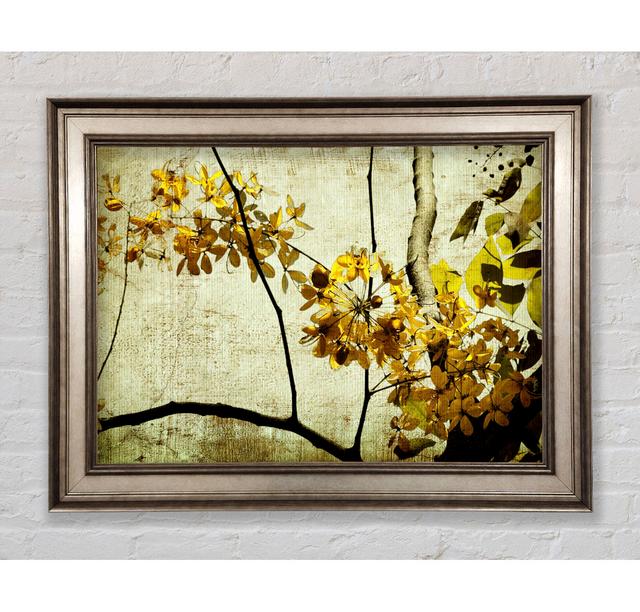 The Golden Winter Leaves Framed Print Bright Star Size: 29.7cm H x 42cm W on Productcaster.