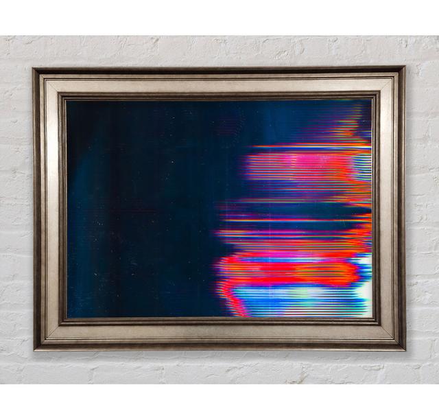 Distorted Movement Red Framed Print Bright Star Size: 59.7cm H x 84.1cm W on Productcaster.